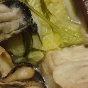 牡蠣野菜鍋